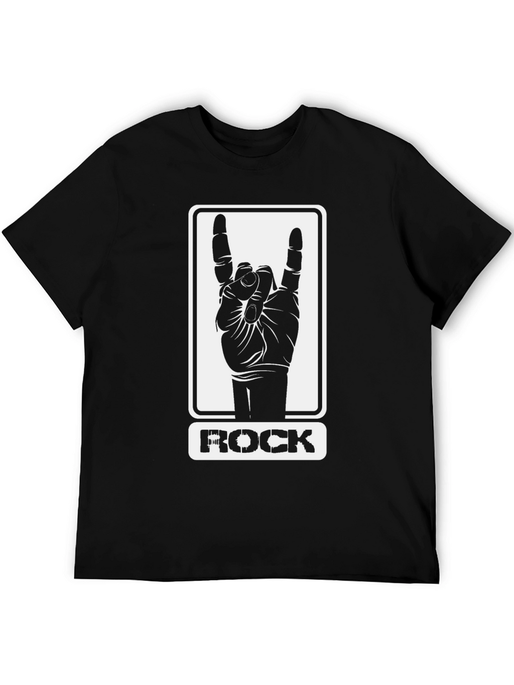 Rock Hand Sign Graphic T-Shirt