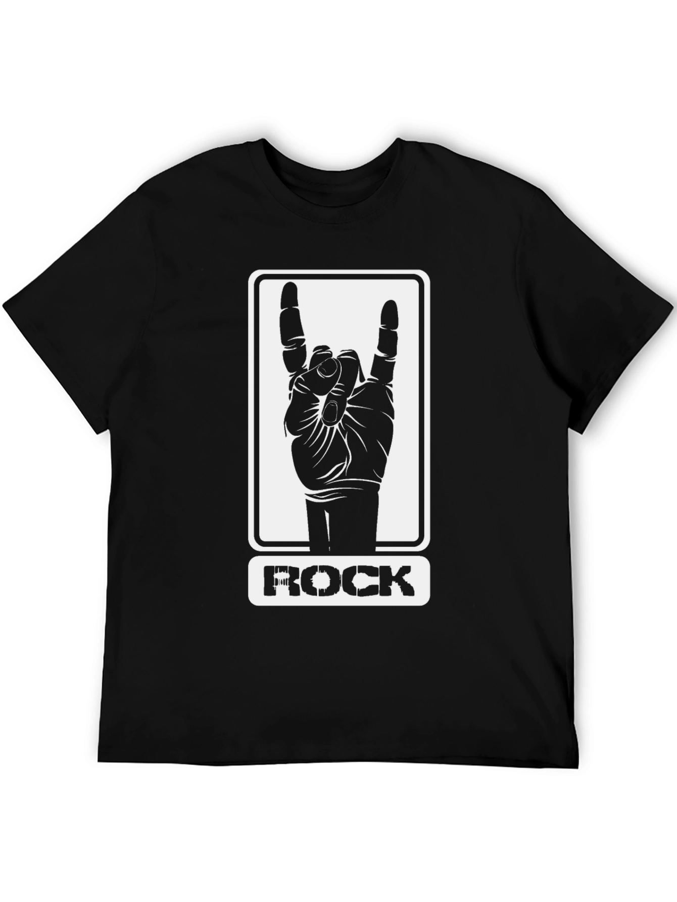 Rock Hand Sign Graphic T-Shirt