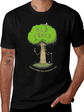 Old Trees Black Graphic T-Shirt