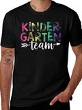 Kindergarten Team Rainbow Graphic T-Shirt