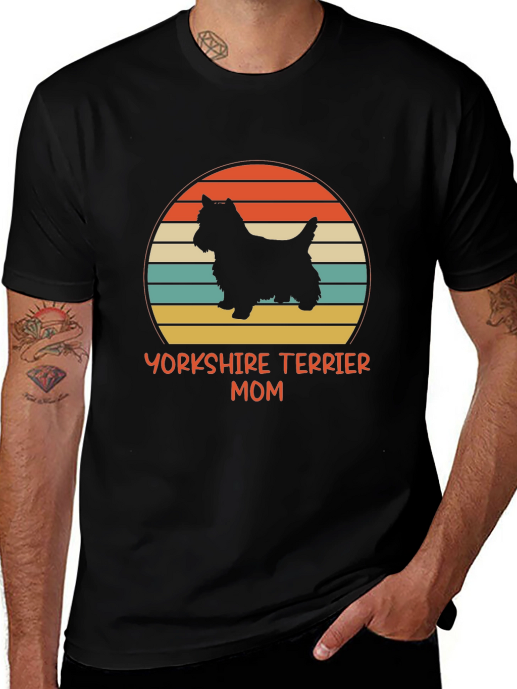 Yorkshire Terrier Mom T-Shirt Black