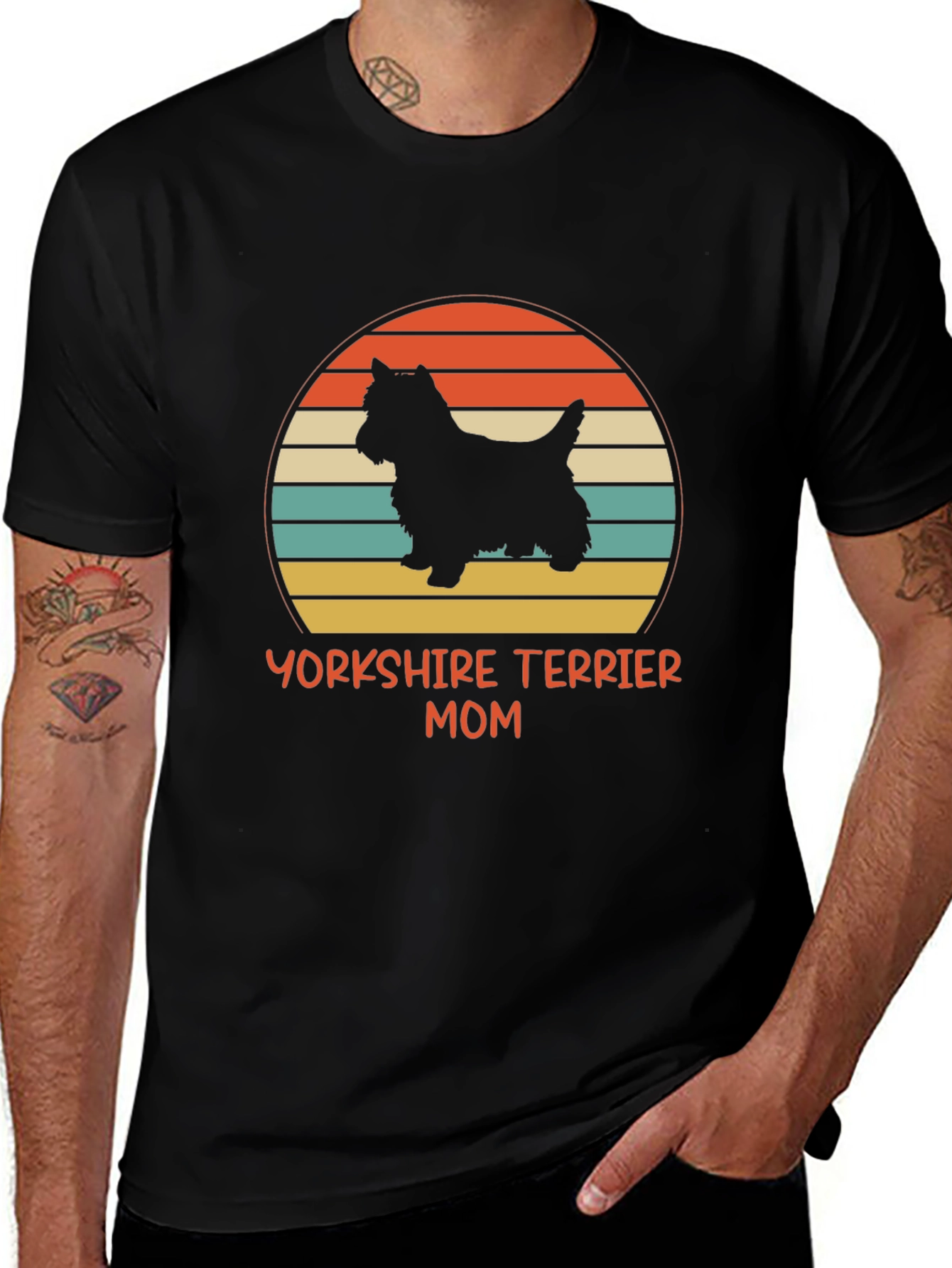 Yorkshire Terrier Mom T-Shirt Black