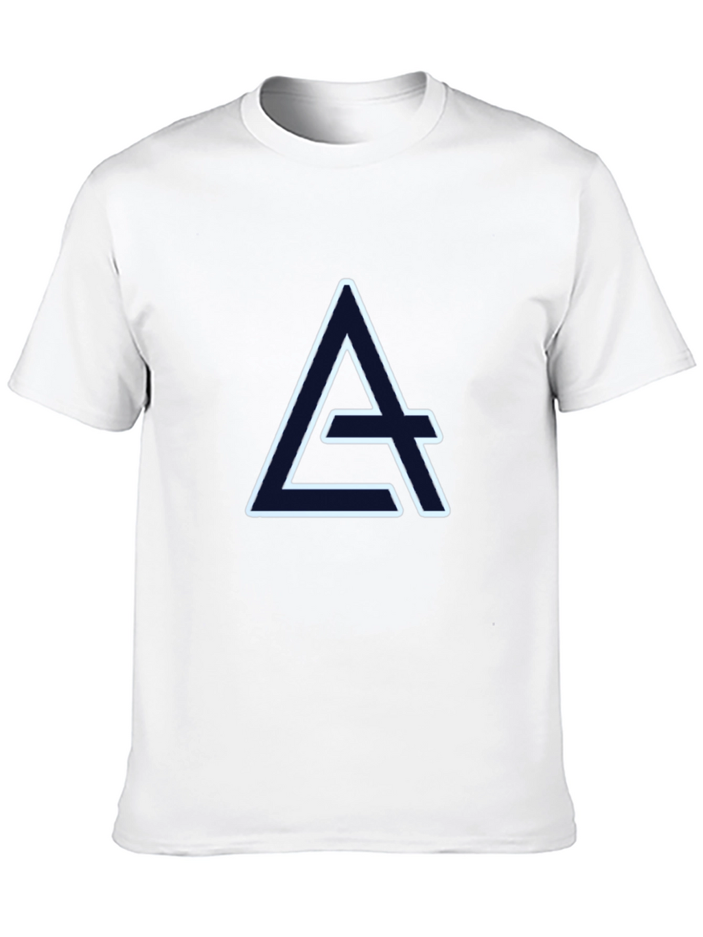 Geometric A Logo Black T-Shirt