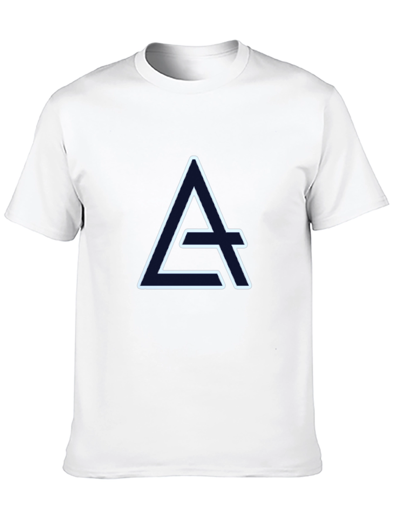 Geometric A Logo Black T-Shirt