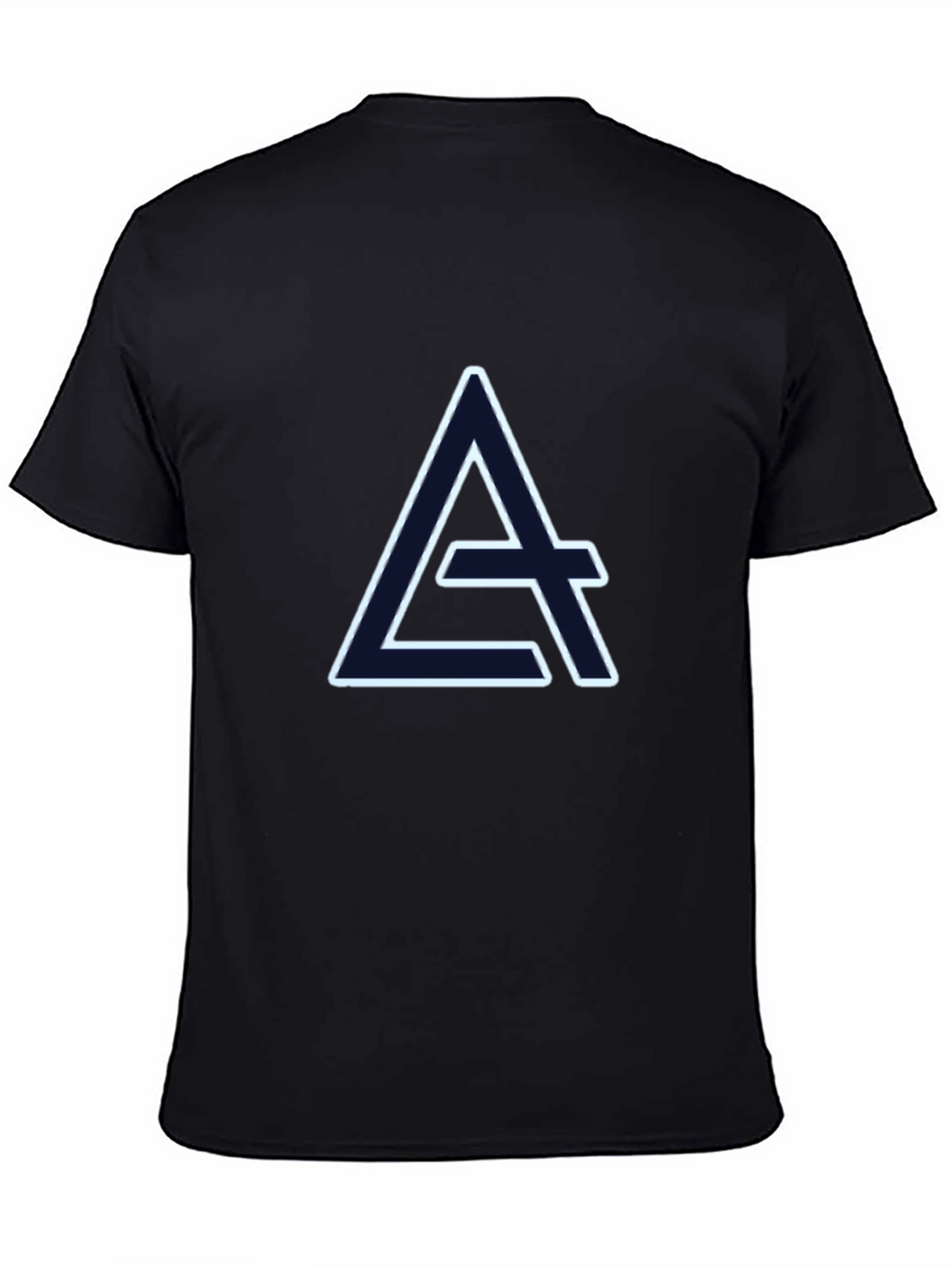 Geometric A Logo Black T-Shirt