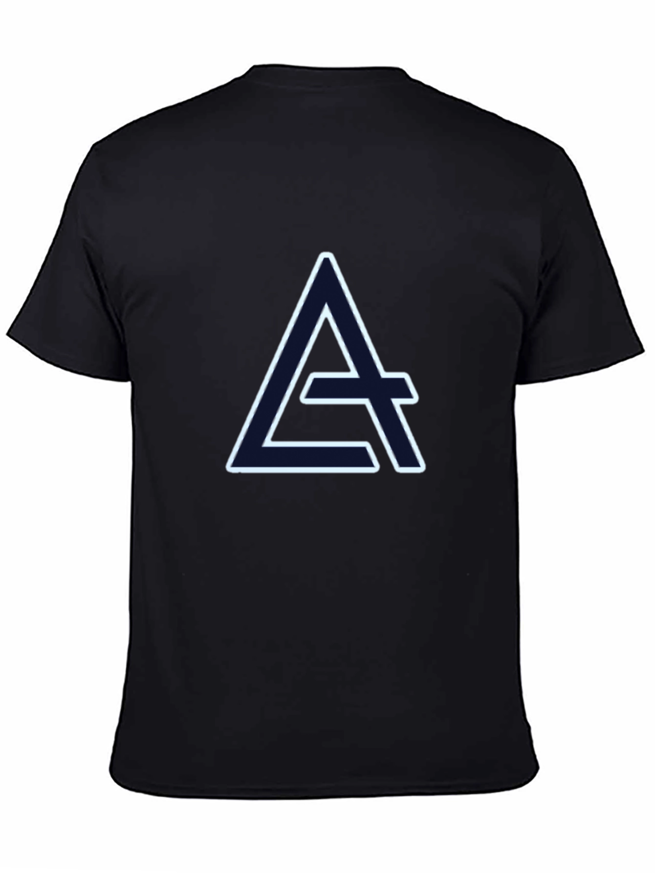 Geometric A Logo Black T-Shirt