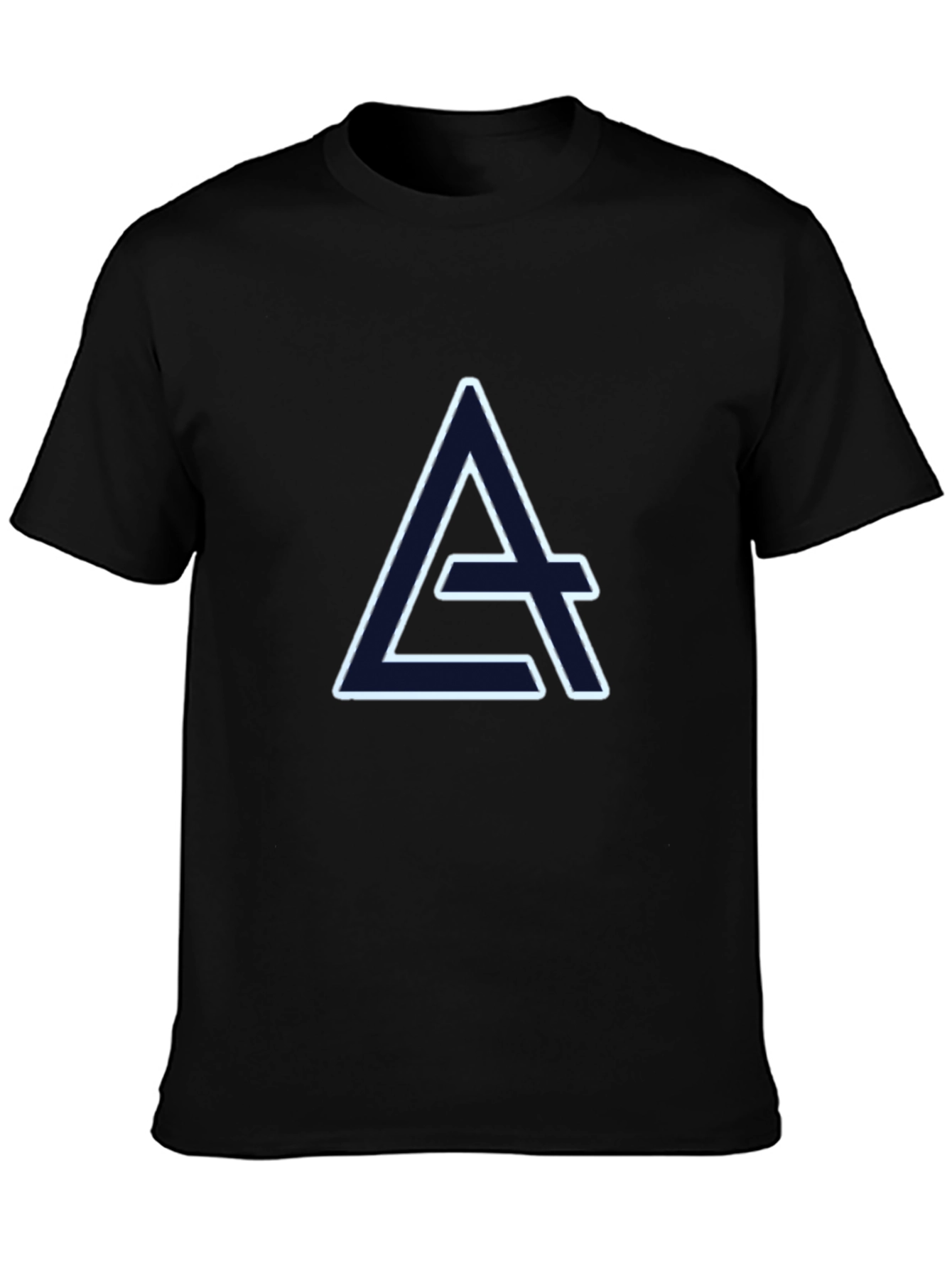 Geometric A Logo Black T-Shirt