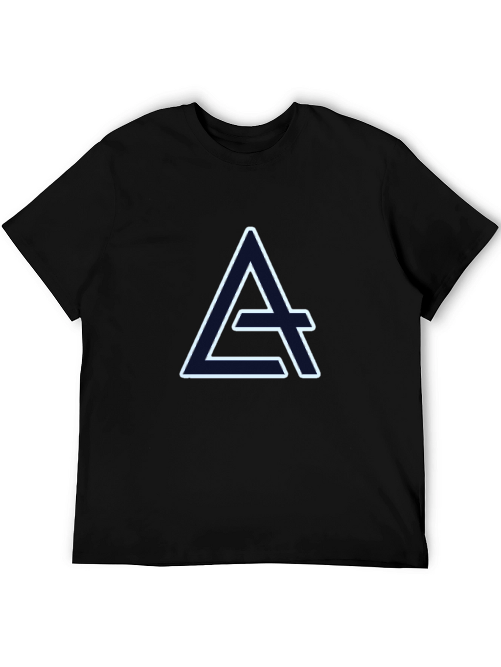 Geometric A Logo Black T-Shirt