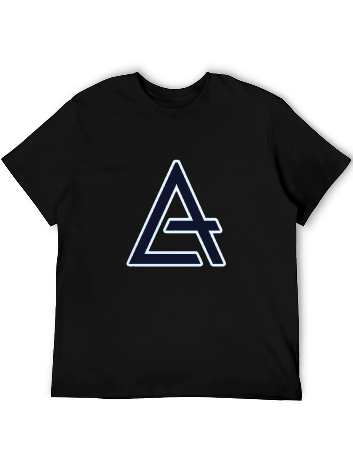 Geometric A Logo Black T-Shirt