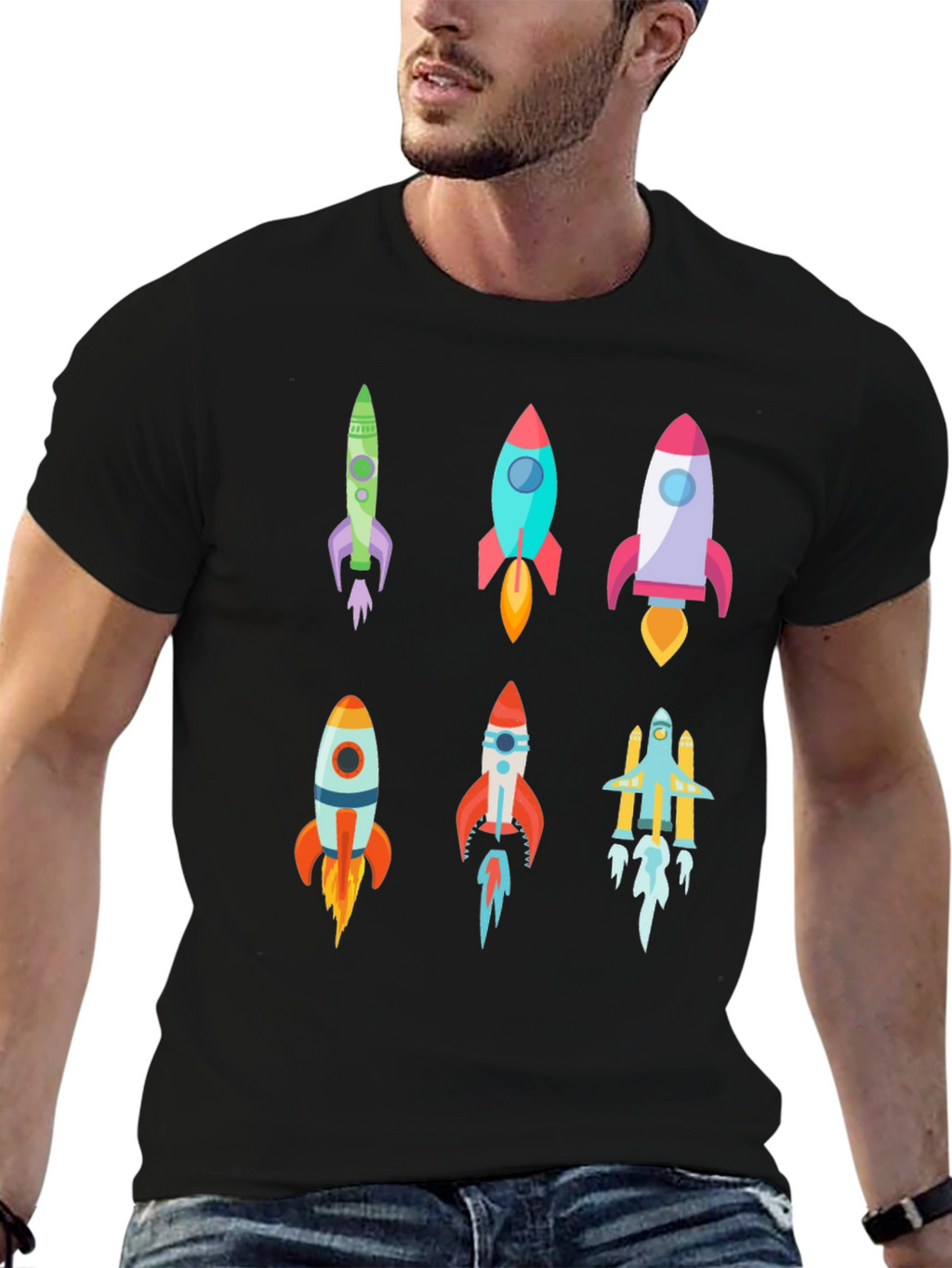 Rocket Launch T-Shirt - Space Adventure Tee