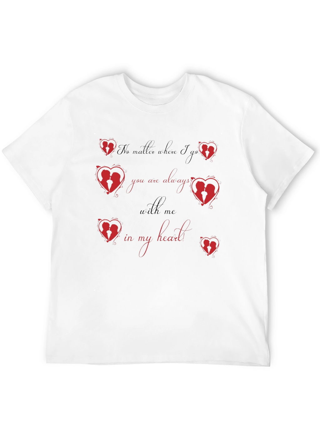 Romantic Heart Silhouette T-Shirt