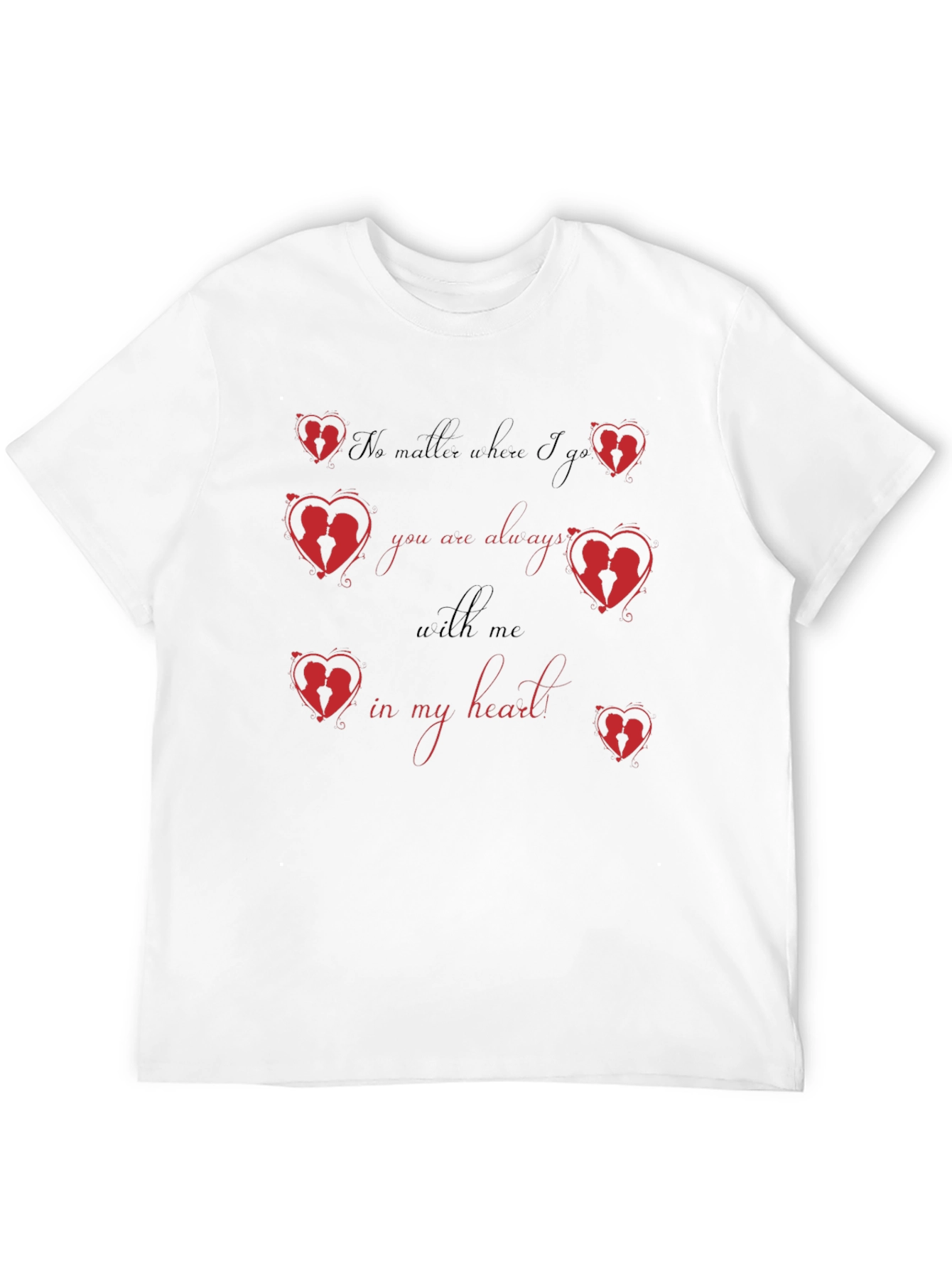 Romantic Heart Silhouette T-Shirt
