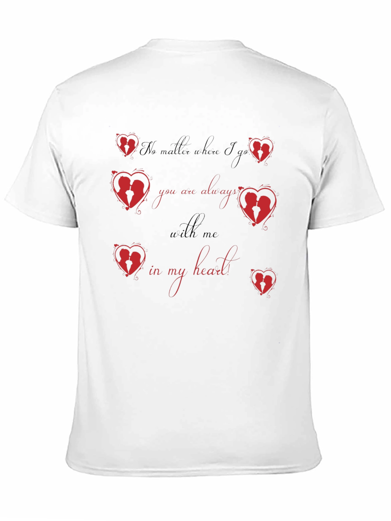Romantic Heart Silhouette T-Shirt