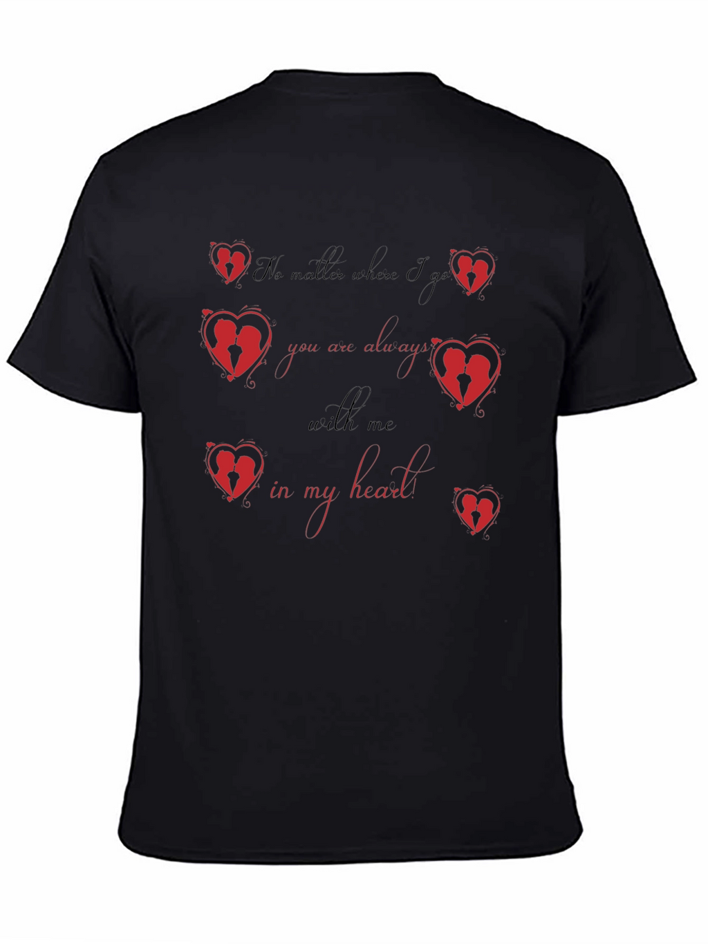 Romantic Heart Silhouette T-Shirt