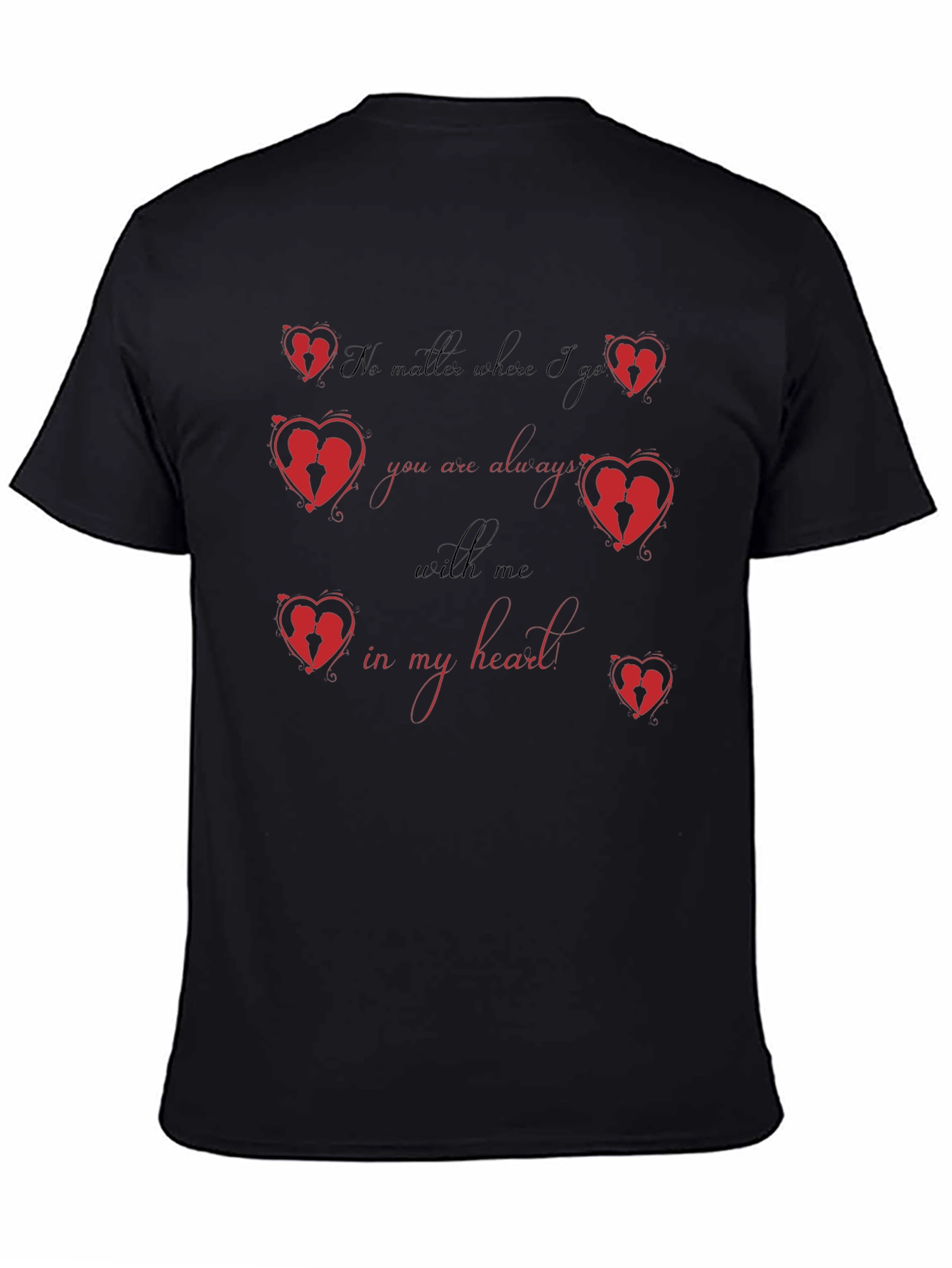 Romantic Heart Silhouette T-Shirt