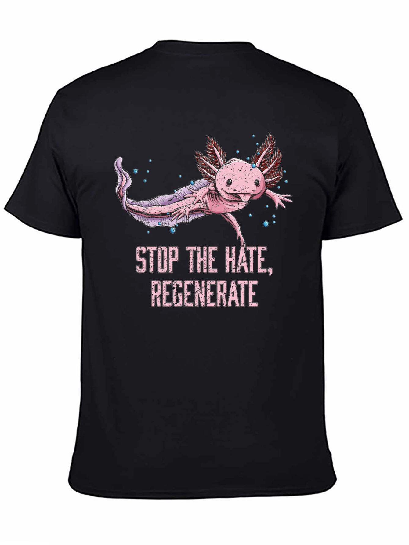 Axolotl Stop the Hate Graphic Tee