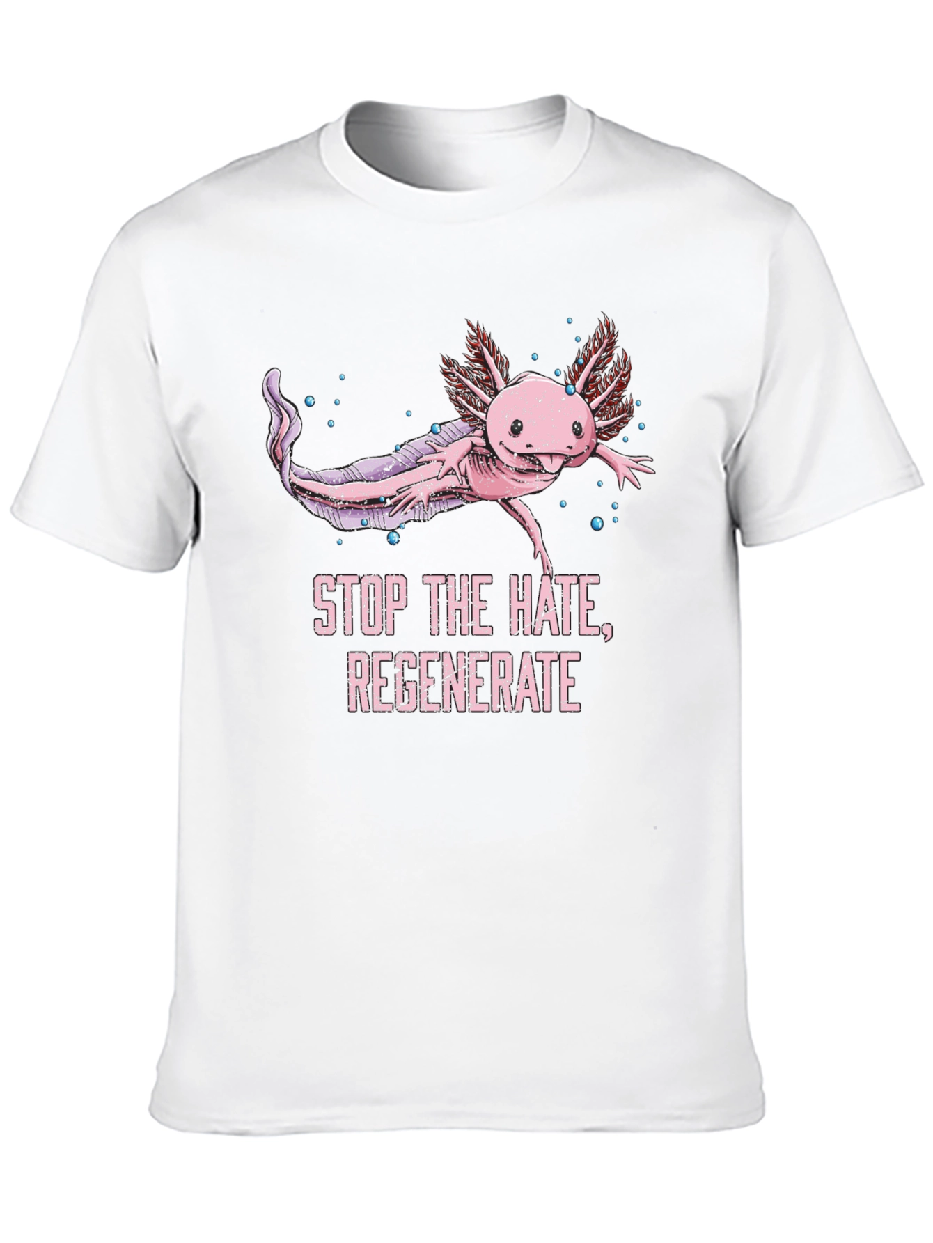 Axolotl Stop the Hate Graphic Tee
