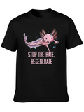 Axolotl Stop the Hate Graphic Tee