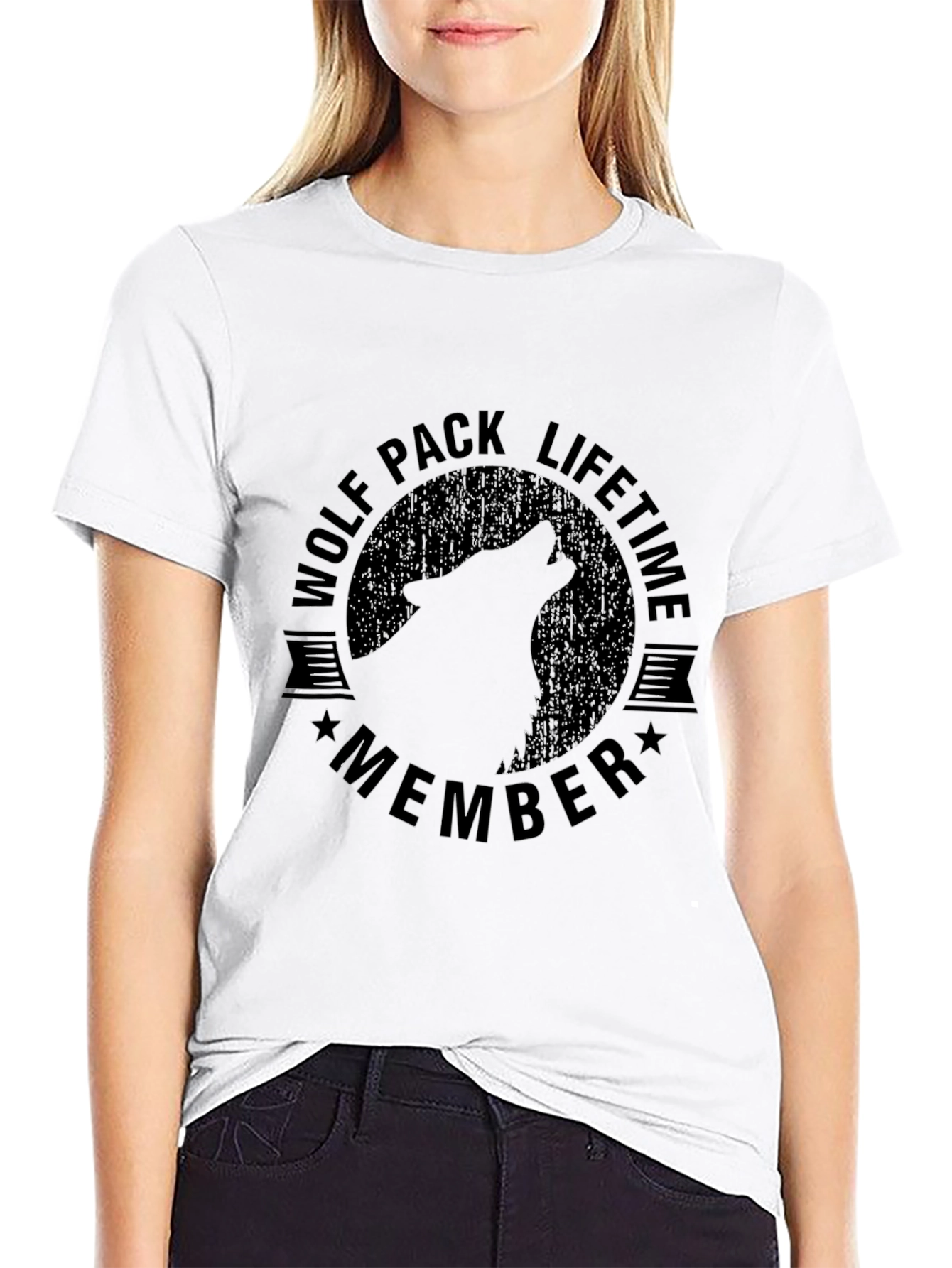 Wolf Pack Lifetime Member Black T-Shirt