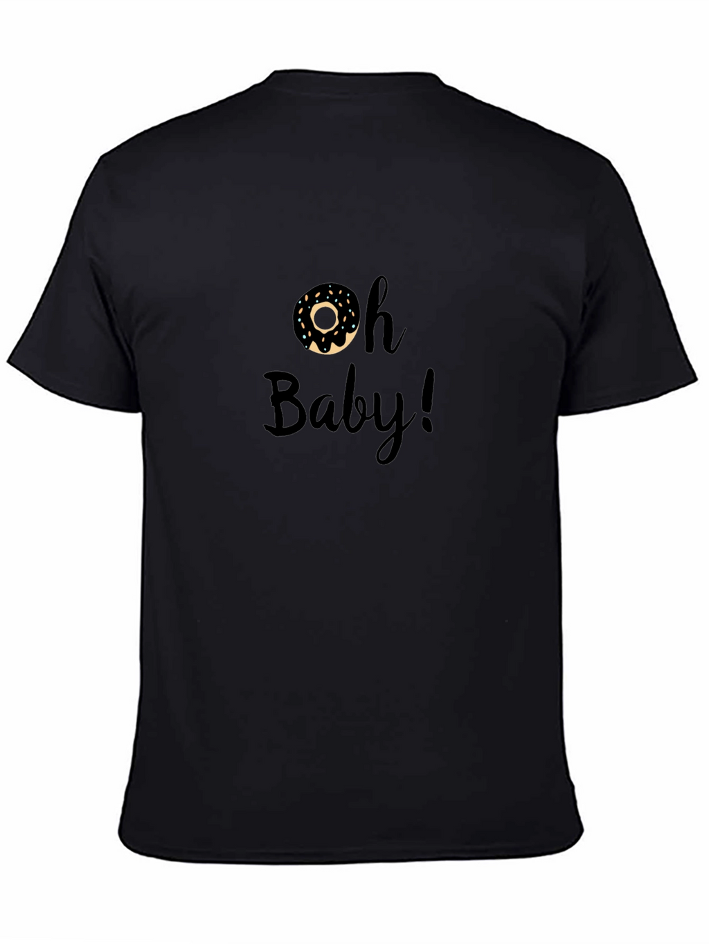 Oh Baby! Donut Graphic Tee - Black