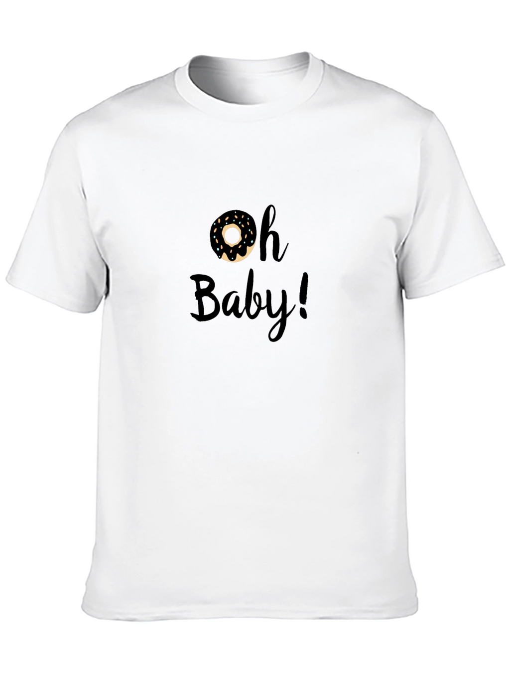 Oh Baby! Donut Graphic Tee - Black