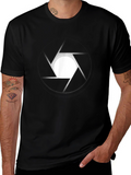 Aperture Graphic Mens Black T-Shirt