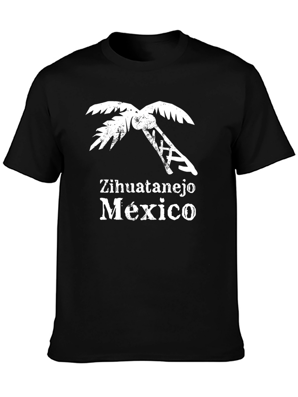 Zihuatanejo Mexico Palm Tree Graphic T-Shirt