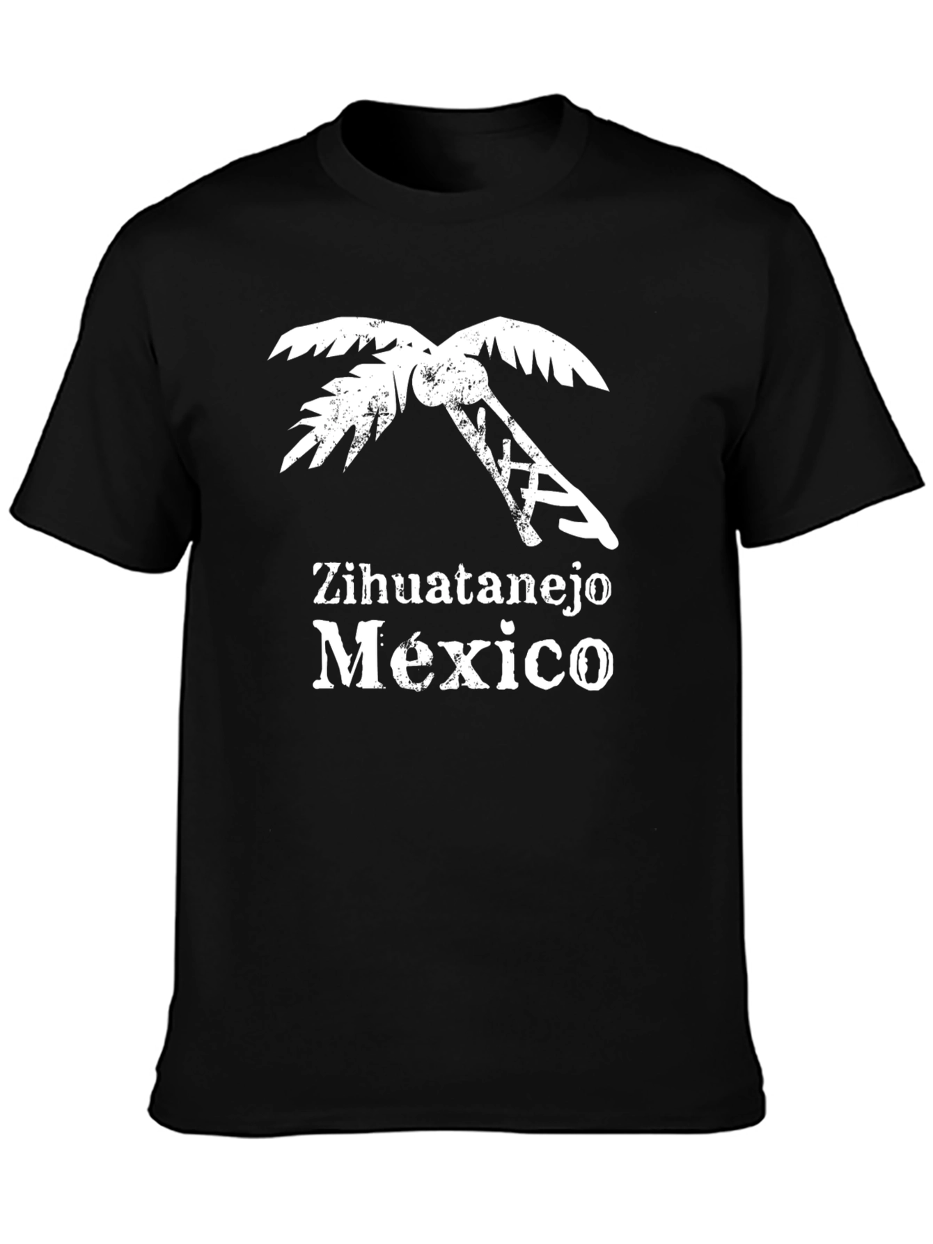 Zihuatanejo Mexico Palm Tree Graphic T-Shirt