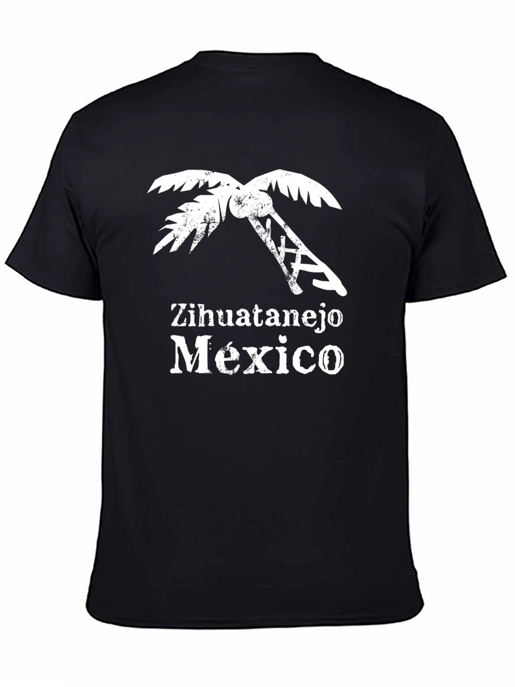 Zihuatanejo Mexico Palm Tree Graphic T-Shirt