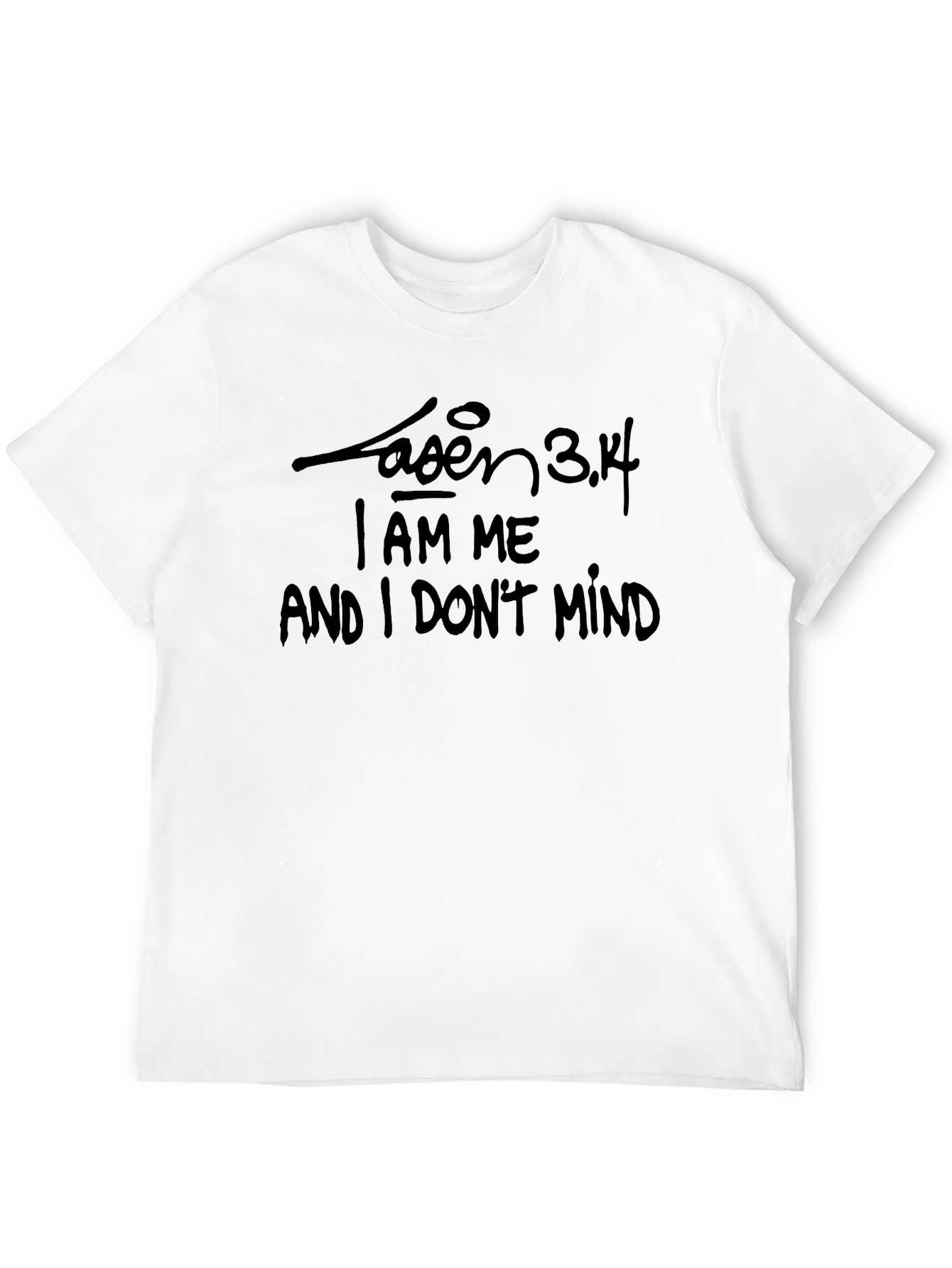 Black T-Shirt with I AM ME Quote