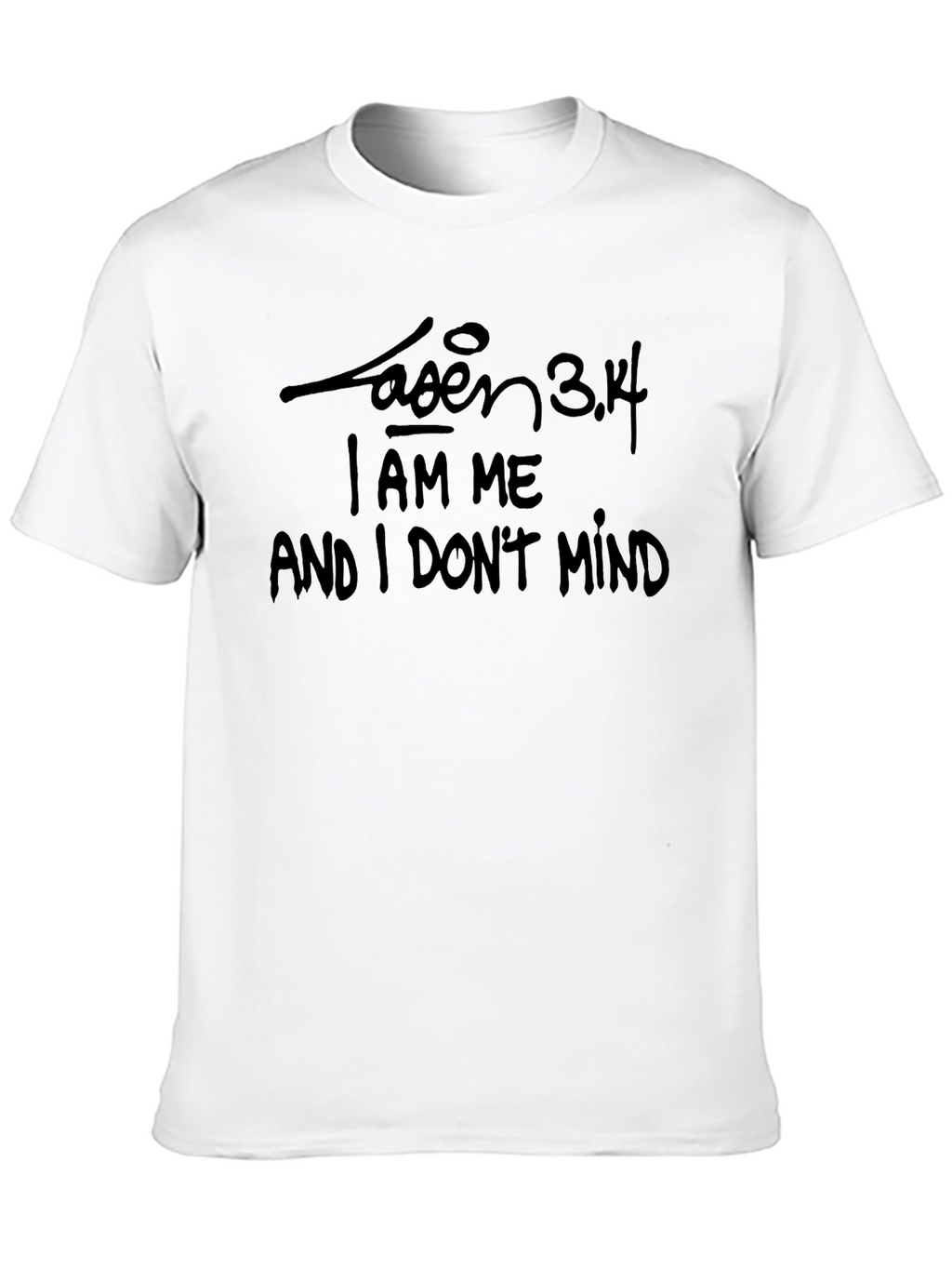 Black T-Shirt with I AM ME Quote
