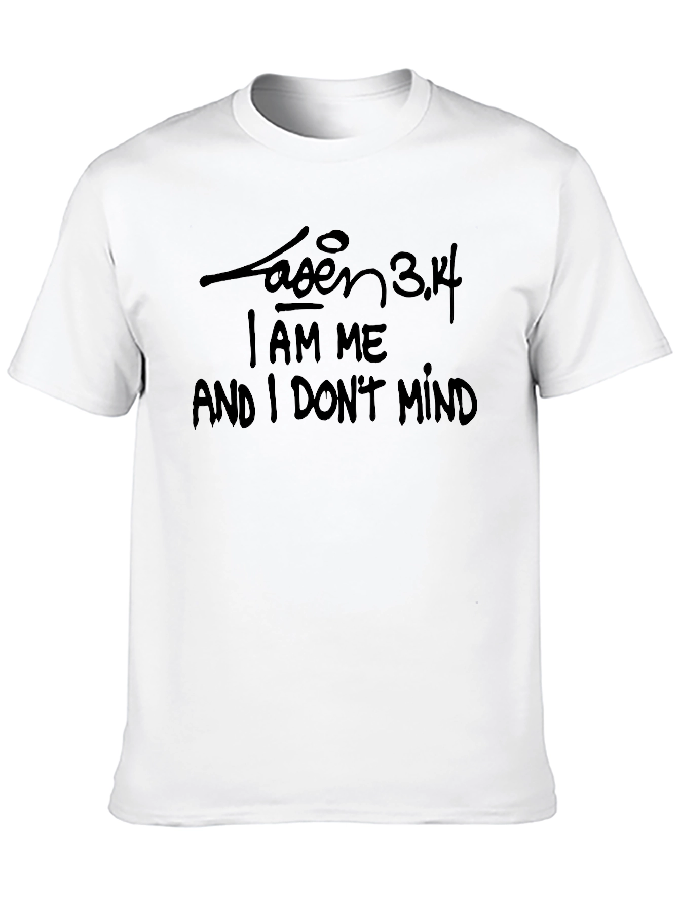 Black T-Shirt with I AM ME Quote