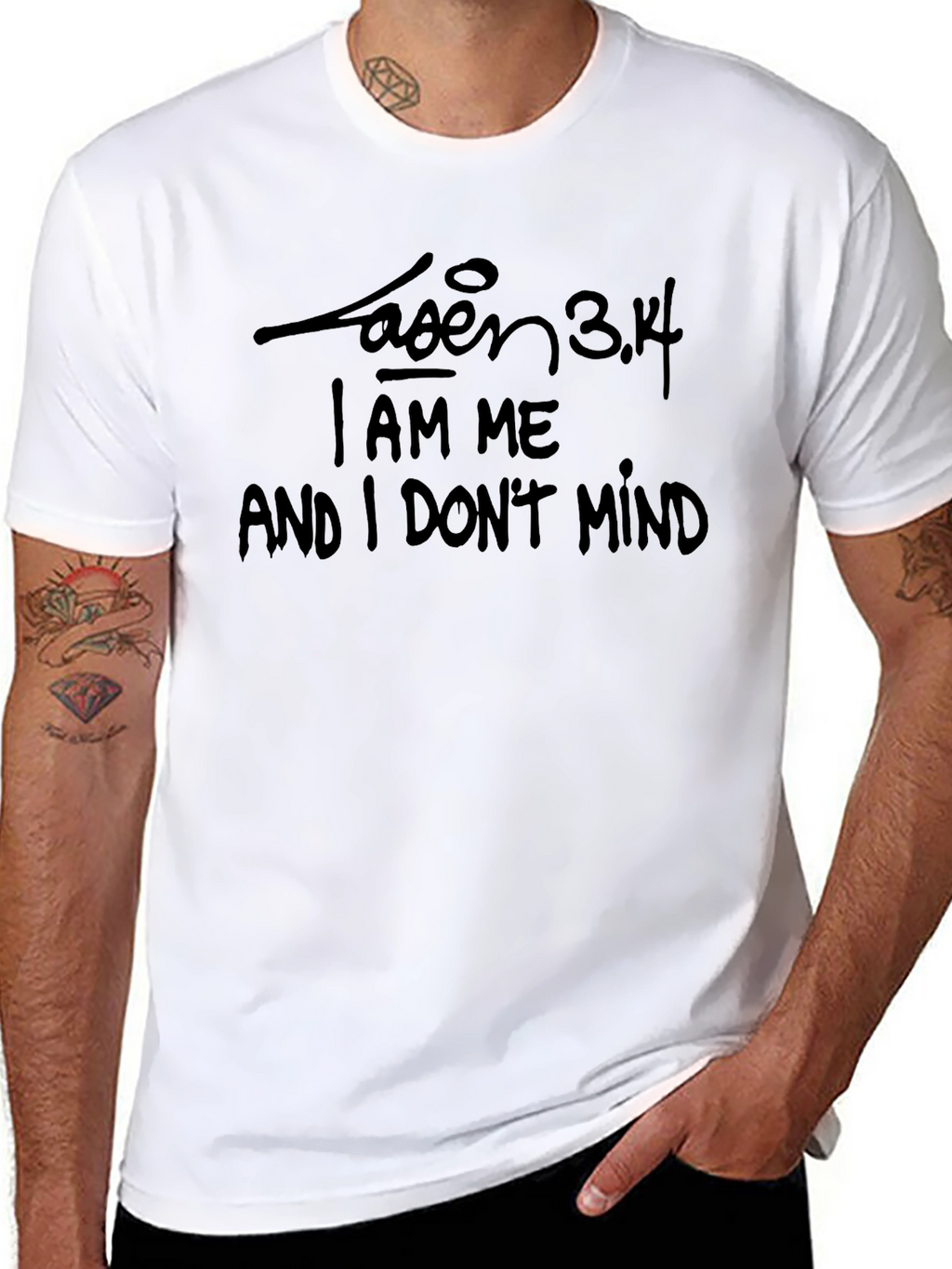 Black T-Shirt with I AM ME Quote