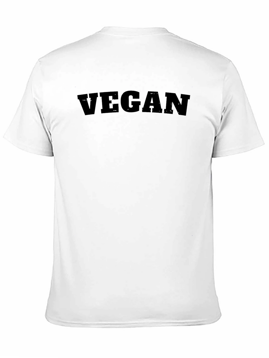 Black Vegan Statement T-Shirt
