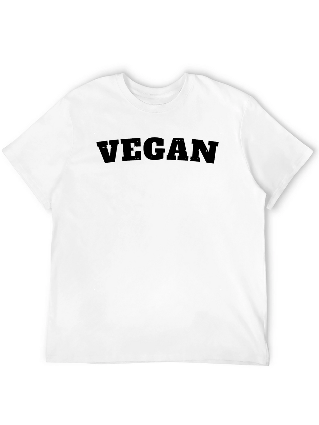 Black Vegan Statement T-Shirt
