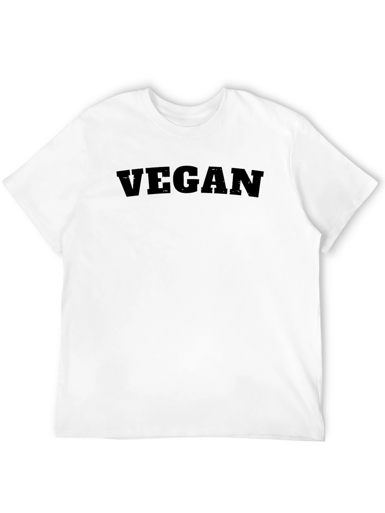 Black Vegan Statement T-Shirt