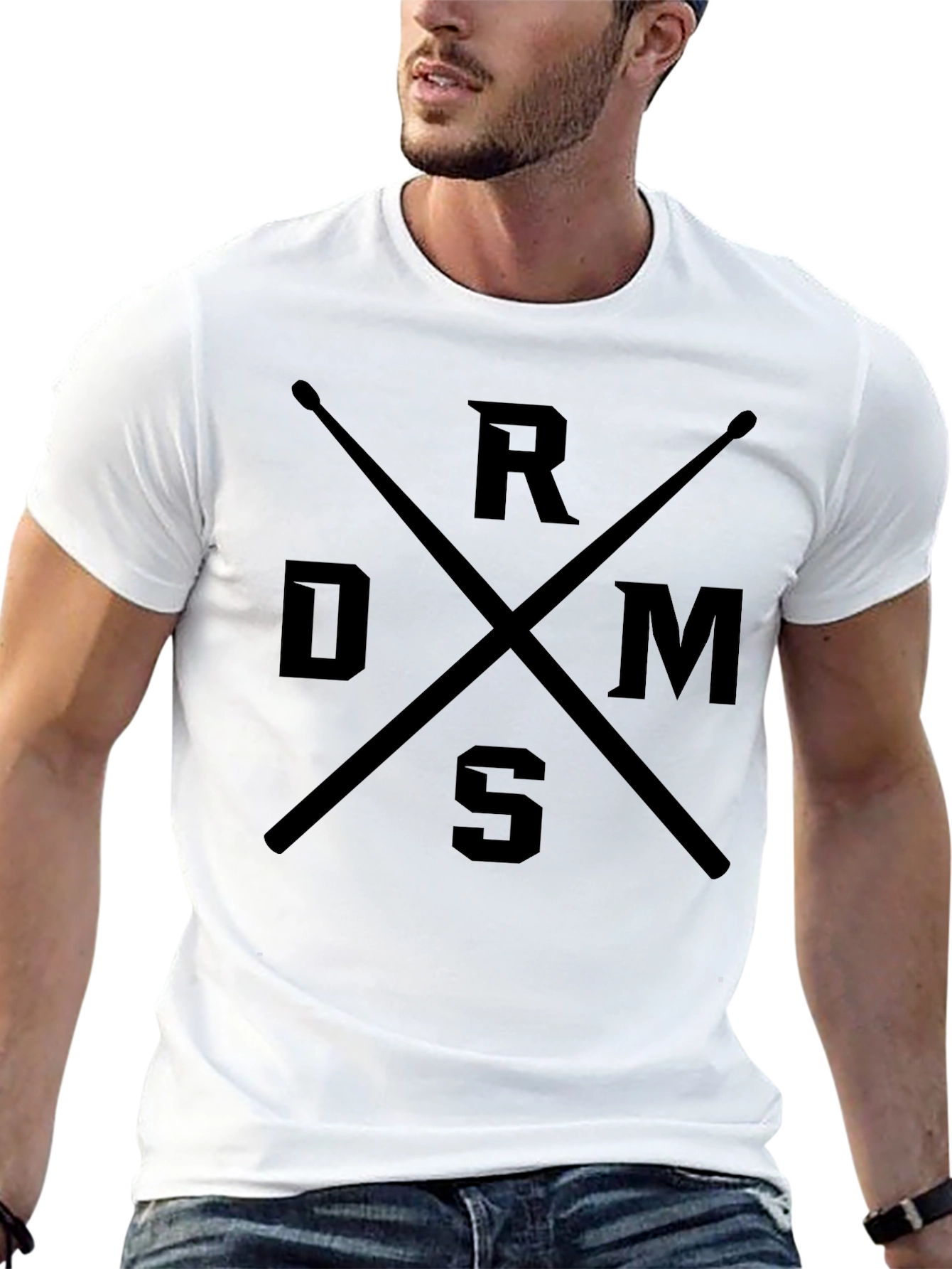 DRMS Drumsticks Black Graphic Tee