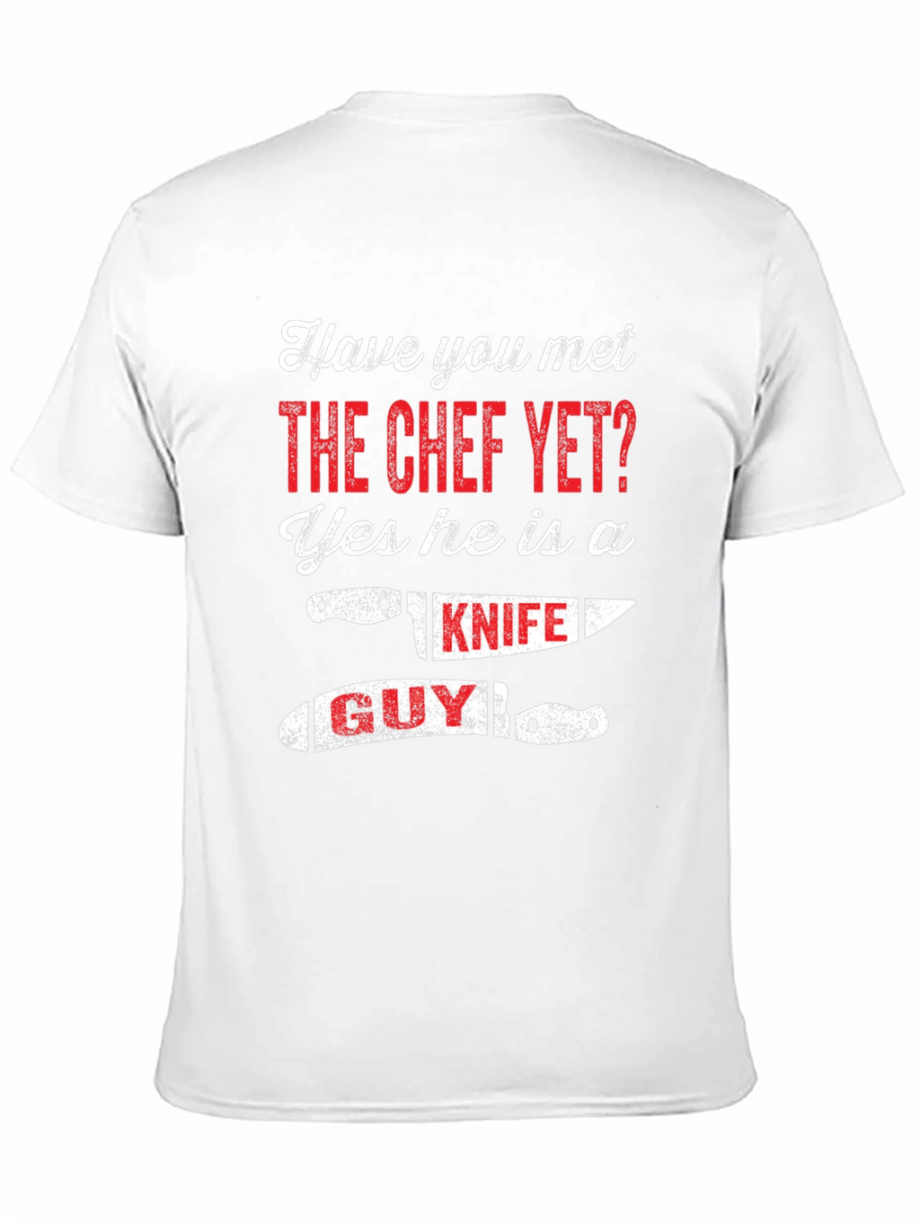 Chef Knife Guy Graphic Tee - Black Cotton T-Shirt
