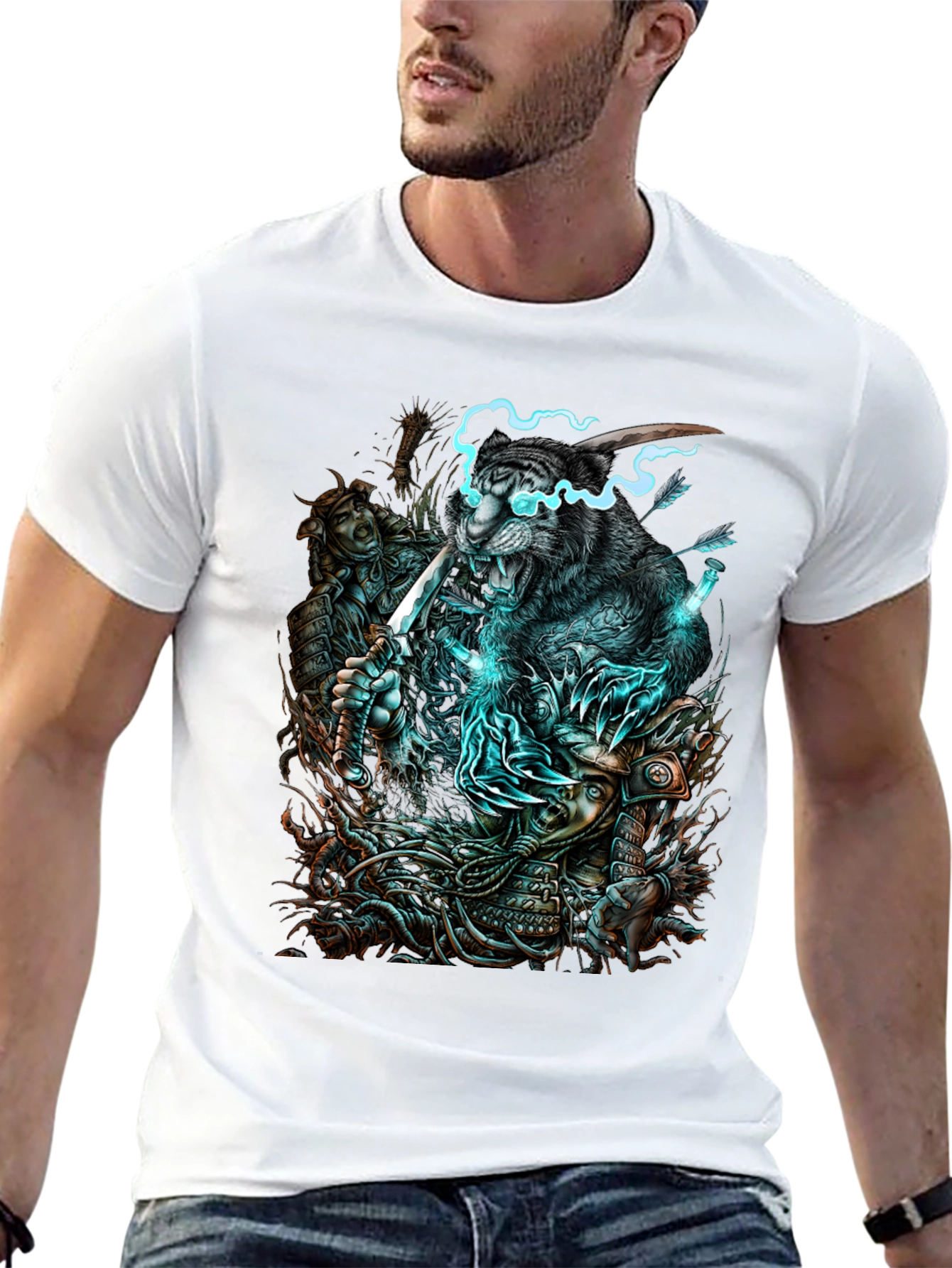 Tiger Samurai Graphic Tee