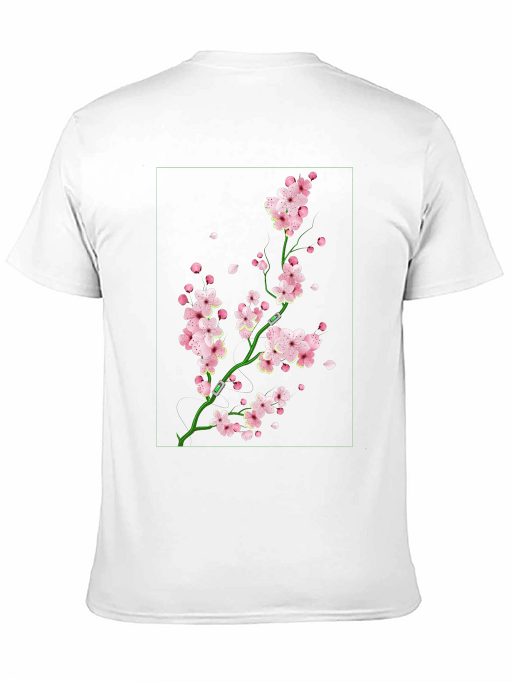 Sakura Blossom Graphic Tee - Black