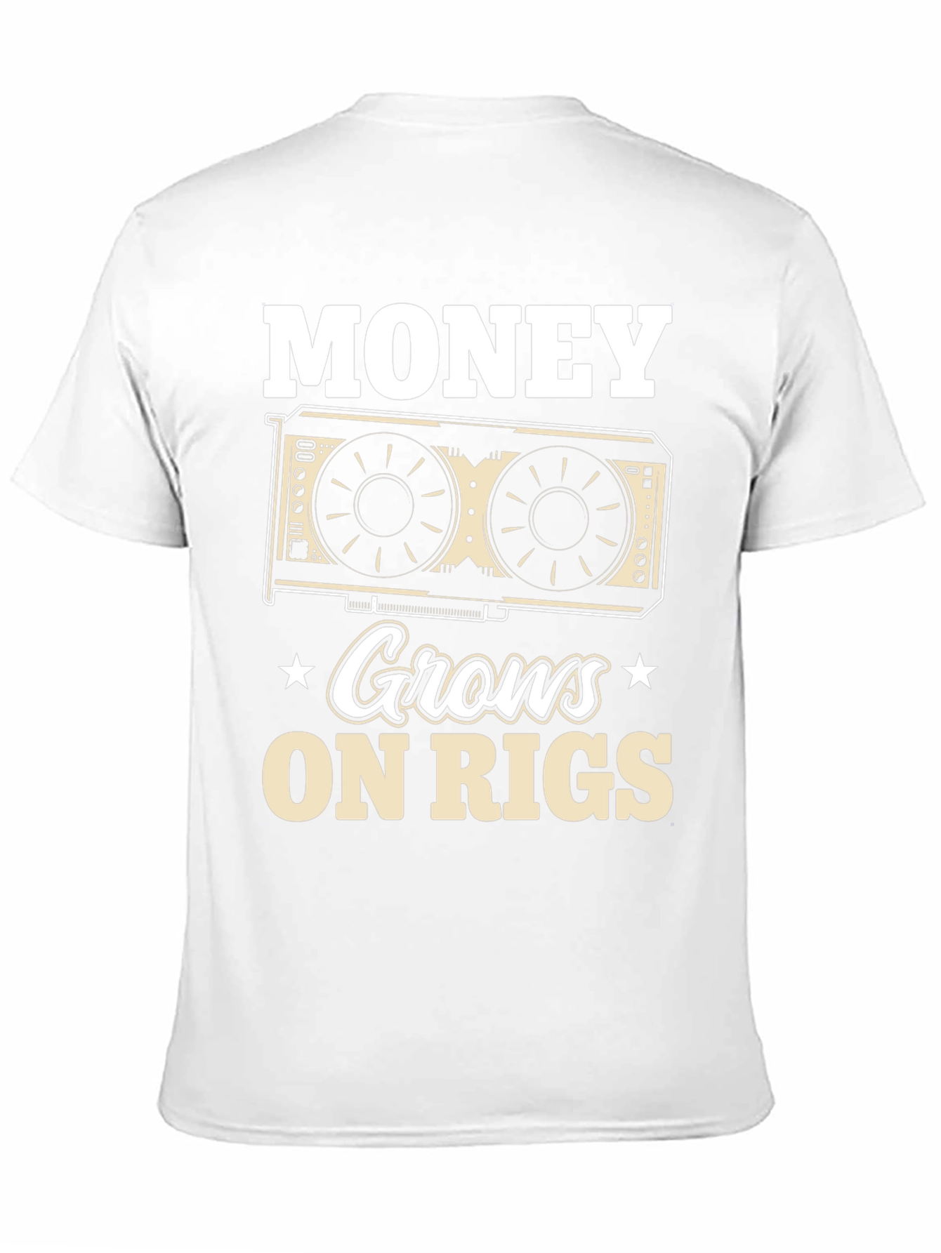 Money Grows On Rigs T-Shirt - Mining Crypto Tee