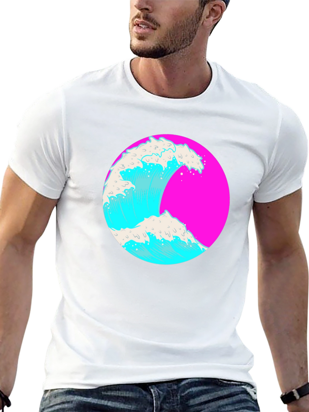 Retro Wave Graphic Tee - Vibrant Style