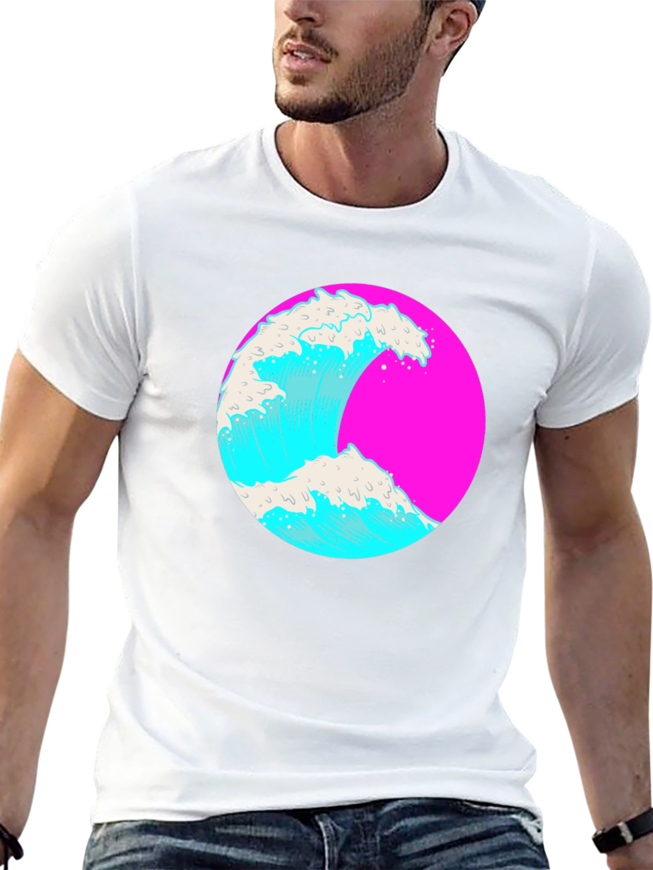 Retro Wave Graphic Tee - Vibrant Style
