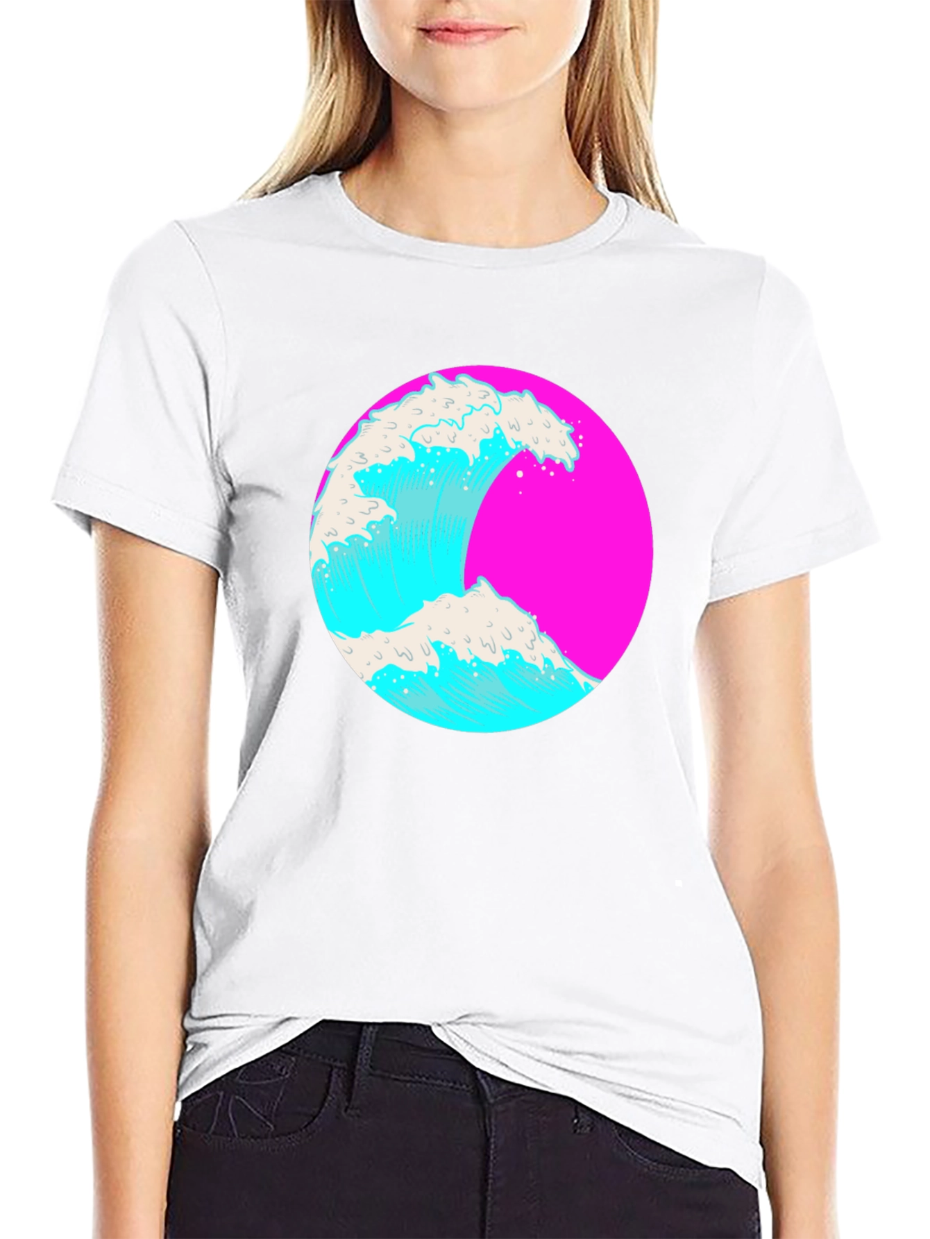 Retro Wave Graphic Tee - Vibrant Style