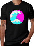 Retro Wave Graphic Tee - Vibrant Style