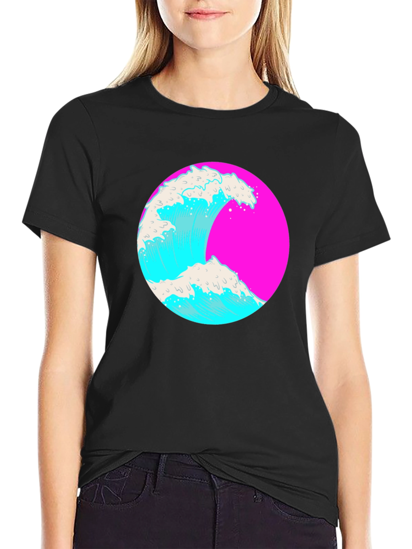Retro Wave Graphic Tee - Vibrant Style