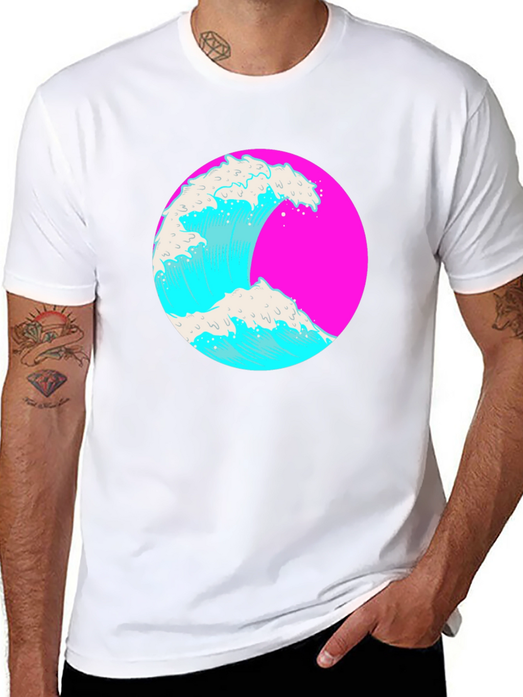 Retro Wave Graphic Tee - Vibrant Style