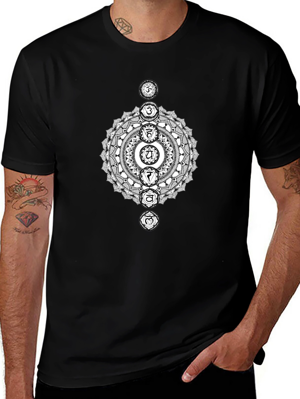 Chakra Mandala T-Shirt - Spiritual Yoga Tee