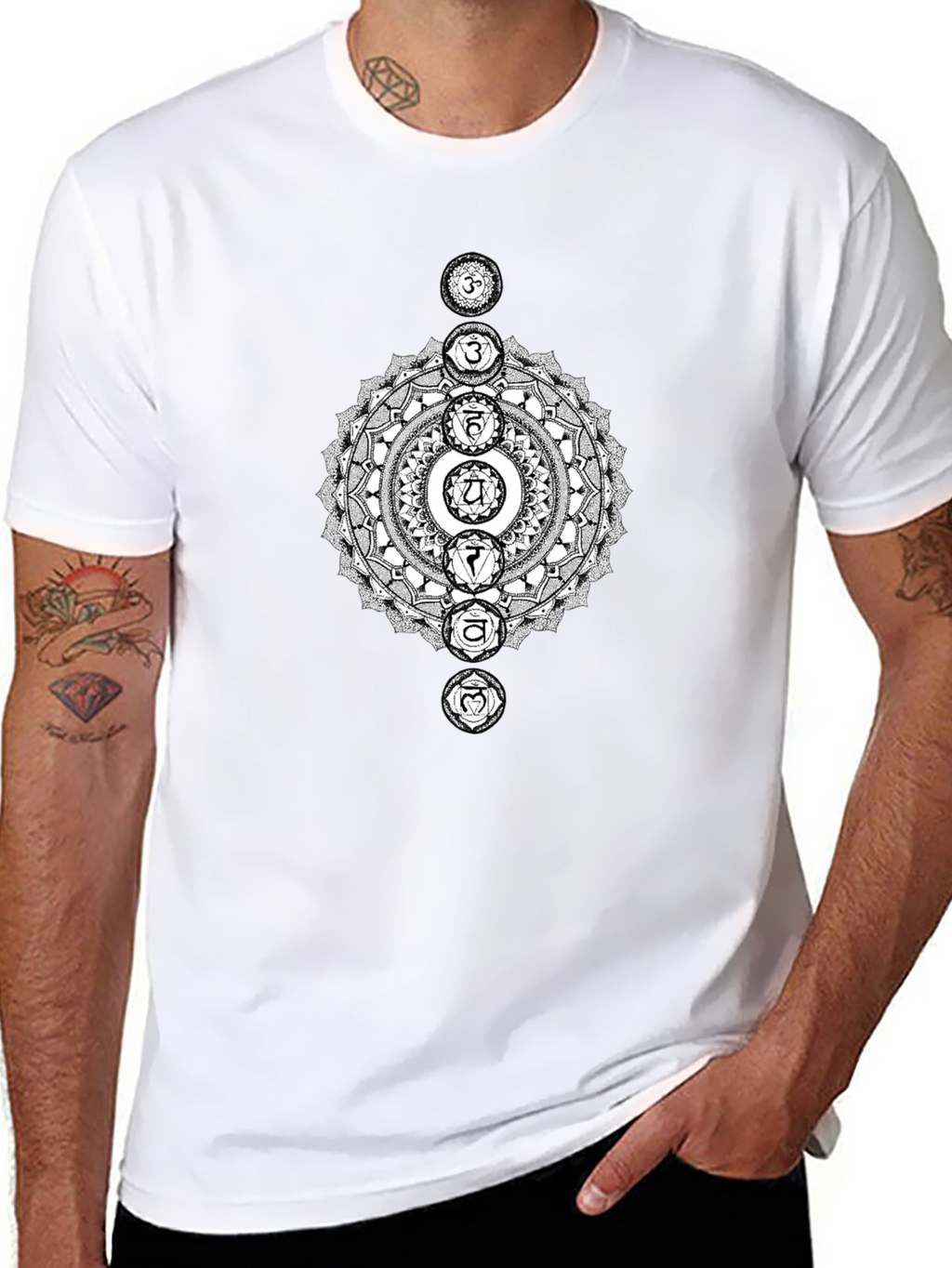 Chakra Mandala T-Shirt - Spiritual Yoga Tee