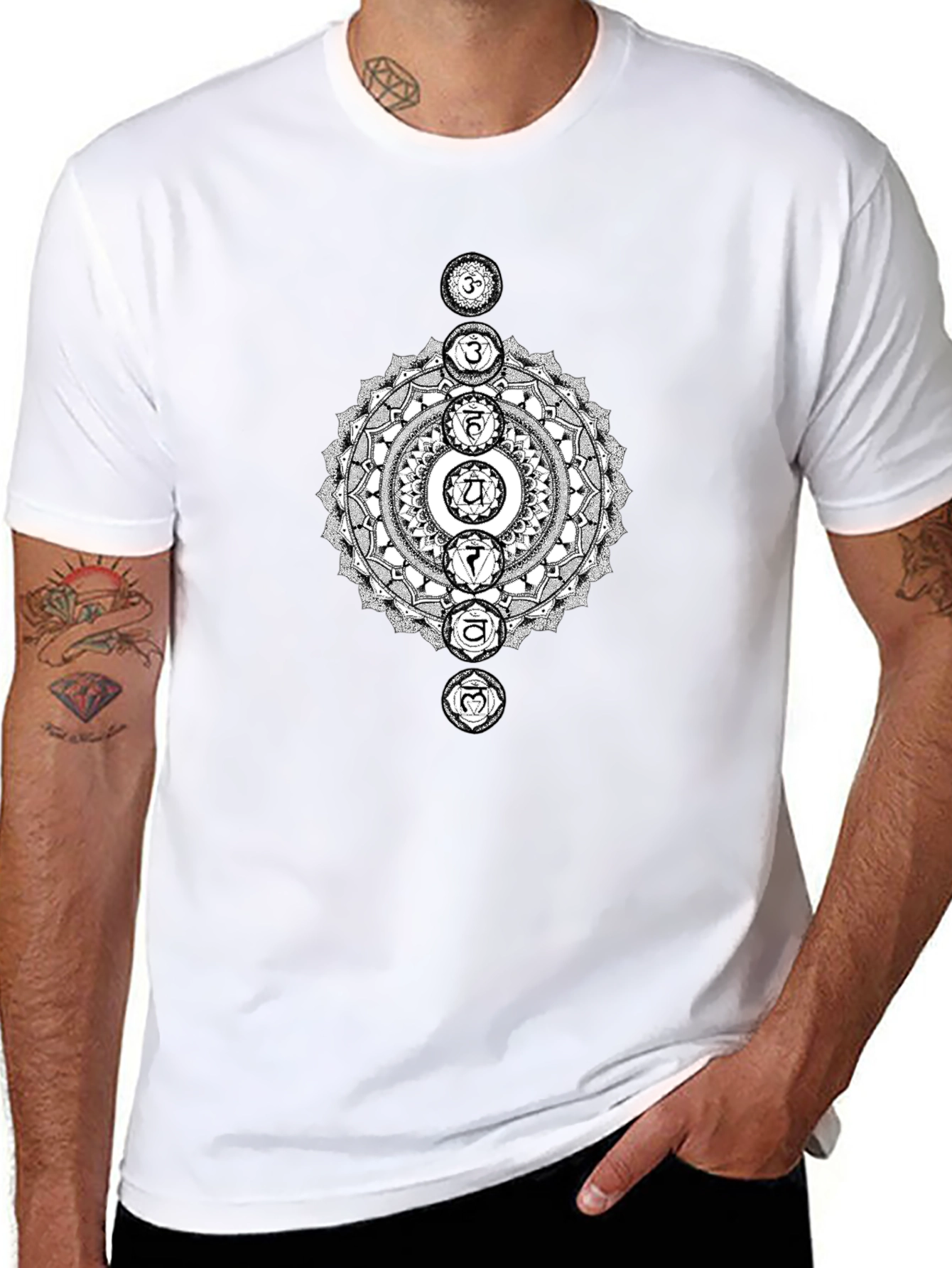 Chakra Mandala T-Shirt - Spiritual Yoga Tee